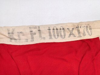 Kriegsmarine, Reichskriegsflagge 100 x 170cm. Guter Gesamtzustand, Hersteller Textildruck Arlt Schönheide / Erzgebirge