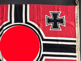 Kriegsmarine, Reichskriegsflagge 100 x 170cm. Guter Gesamtzustand, Hersteller  Lorenz Summa Söhne Oberkotzau
