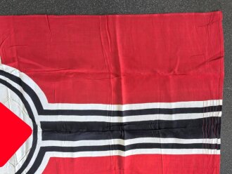 Kriegsmarine Reichskriegsflagge 100 x 170cm. Guter Gesamtzustand