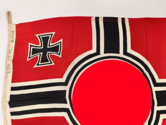 Kriegsmarine, Reichskriegsflagge 80 x 135cm. Guter Gesamtzustand