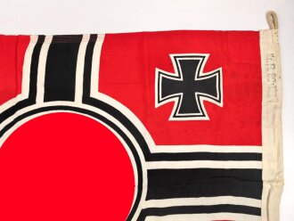 Kriegsmarine, Reichskriegsflagge 80 x 135cm. Guter Gesamtzustand, Hersteller  Lorenz Summa Söhne Oberkotzau