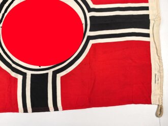 Kriegsmarine, Reichskriegsflagge 80 x 135cm. Guter Gesamtzustand, Hersteller  Lorenz Summa Söhne Oberkotzau
