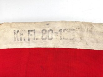 Kriegsmarine, Reichskriegsflagge 80 x 135cm. Guter Gesamtzustand, Hersteller  Lorenz Summa Söhne Oberkotzau