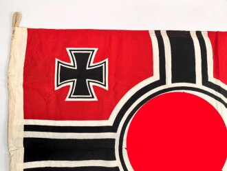 Kriegsmarine, Reichskriegsflagge 80 x 135cm. Guter Gesamtzustand, Hersteller  Lorenz Summa Söhne Oberkotzau