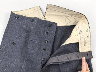 Luftwaffe, gerade Hose für Mannschaften . Ungetragenes Kammerstück von 1941 mit originalem Papieretikett