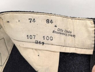 Luftwaffe, gerade Hose für Mannschaften . Ungetragenes Kammerstück von 1941 mit originalem Papieretikett