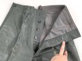 Kriegsmarine, graue Lederhose. Ungetragenes Stück von Czulik & Langer Proßnitz. Lagerspuren
