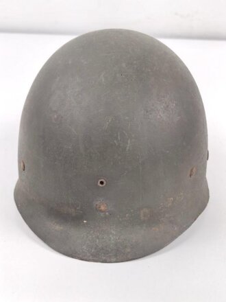 U.S. Army 2. Weltkrieg, Stahlhelm M1 mit Innenhelm.  " Fix bale" Originallack, " SC" Innenhelm, steht für Firma ST. CLAIR aus Michigan. Ungereinigtes Stück