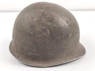 U.S. Army 2. Weltkrieg, Stahlhelm M1 mit Innenhelm.  " Fix bale" Originallack, " SC" Innenhelm, steht für Firma ST. CLAIR aus Michigan. Ungereinigtes Stück