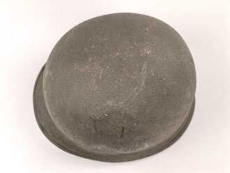 U.S. Army 2. Weltkrieg, Stahlhelm M1 mit Innenhelm.  "Front seam" Originallack, " Westinghouse" Innenhelm. Guter Gesamtzustand