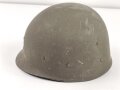 U.S. Army 2. Weltkrieg, Stahlhelm M1 mit Innenhelm.  "Front seam" Originallack, " Westinghouse" Innenhelm. Guter Gesamtzustand