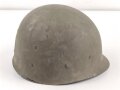 U.S. Army 2. Weltkrieg, Stahlhelm M1 mit Innenhelm.  "Front seam" Originallack, " Westinghouse" Innenhelm. Guter Gesamtzustand