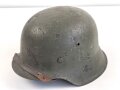 Heer, original getarnter Stahlhelm Modell 1942. Zusammengehöriges Stück, ungereinigt. Hersteller ckl 64