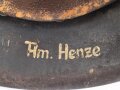 Heer, original getarnter Stahlhelm Modell 1942. Zusammengehöriges Stück, ungereinigt. Hersteller ckl 64