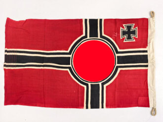 Kriegsmarine, Reichskriegsflagge 50 x 85cm, kleine Ausführung für U-Boote.