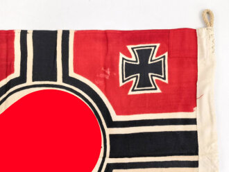 Kriegsmarine, Reichskriegsflagge 50 x 85cm, kleine Ausführung für U-Boote.