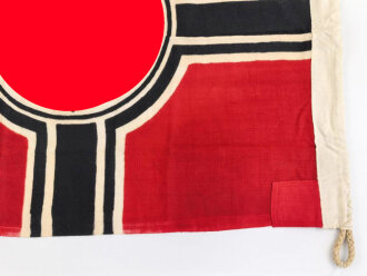 Kriegsmarine, Reichskriegsflagge 50 x 85cm, kleine Ausführung für U-Boote.