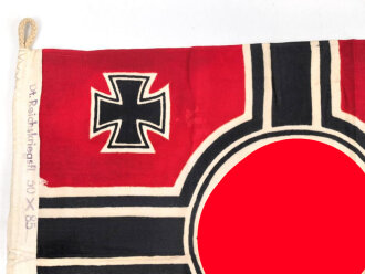 Kriegsmarine, Reichskriegsflagge 50 x 85cm, kleine Ausführung für U-Boote.