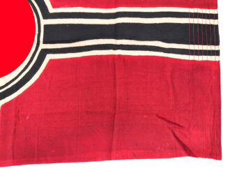 Kriegsmarine, Reichskriegsflagge 50 x 85cm, kleine Ausführung für U-Boote.