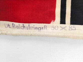 Kriegsmarine, Reichskriegsflagge 50 x 85cm, kleine Ausführung für U-Boote.