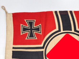 Kriegsmarine, Reichskriegsflagge 50 x 85cm, kleine Ausführung für U-Boote.
