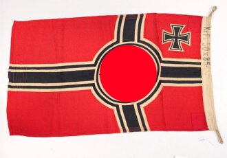 Kriegsmarine, Reichskriegsflagge 50 x 85cm, kleine Ausführung für U-Boote.