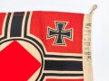 Kriegsmarine, Reichskriegsflagge 50 x 85cm, kleine Ausführung für U-Boote.