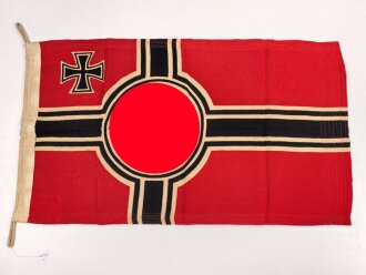 Kriegsmarine, Reichskriegsflagge 50 x 85cm, kleine Ausführung für U-Boote.