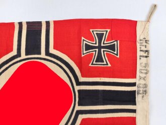 Kriegsmarine, Reichskriegsflagge 50 x 85cm, kleine Ausführung für U-Boote.