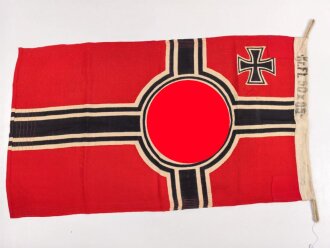 Kriegsmarine, Reichskriegsflagge 50 x 85cm, kleine Ausführung für U-Boote.