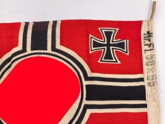 Kriegsmarine, Reichskriegsflagge 50 x 85cm, kleine Ausführung für U-Boote.