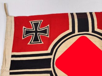 Kriegsmarine, Reichskriegsflagge 50 x 85cm, kleine Ausführung für U-Boote.