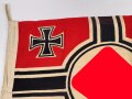 Kriegsmarine, Reichskriegsflagge 50 x 85cm, kleine Ausführung für U-Boote.