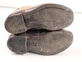Paar Winterstiefel Wehrmacht, der Filzschaft leicht mottig, ein Absatz defekt, Sohlenlänge knapp 31cmn