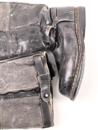 Luftwaffe, Paar beheizbare Stiefel für fliegendes Personal. Original besohlt, Reissverschlüsse gängig. Sohlenlänge 31,5cm