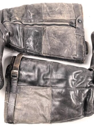 Luftwaffe, Paar beheizbare Stiefel für fliegendes Personal. Original besohlt, Reissverschlüsse gängig. Sohlenlänge 31,5cm