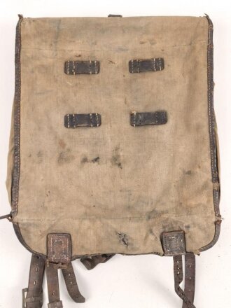 1.Weltkrieg Tornister . Ungereinigter Fundzustand, datiert 1915