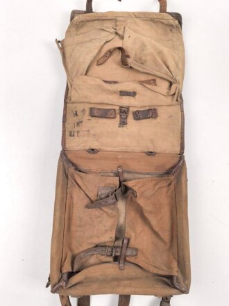 1.Weltkrieg Tornister datiert 1915 . Ungereinigter...