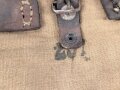 1.Weltkrieg Tornister datiert 1915 . Ungereinigter Fundzustand, die Trageriemen wohl im 2. Weltkrieg ergänzt