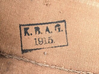 1.Weltkrieg Tornister . Kammerstück Garde Regiment. Ungereinigt