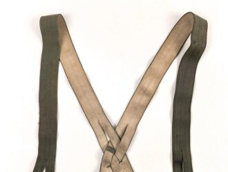 Paar Hosenträger Wehrmacht, getragen, wenig...