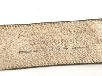 Paar Hosenträger Wehrmacht, getragen, wenig elastisch, datiert 1944
