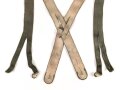 Paar Hosenträger Wehrmacht, getragen, wenig elastisch, datiert 1944