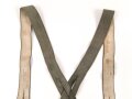 Paar Hosenträger Wehrmacht, getragen, wenig elastisch, datiert 1944