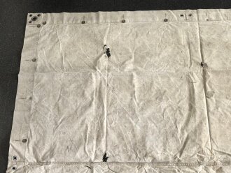 1.Weltkrieg, feldgraue Zeltbahn datiert 1916, Getragernes Stück, ungereinigt