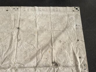 1.Weltkrieg, feldgraue Zeltbahn datiert 1916, Getragernes Stück, ungereinigt