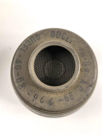 Frankreich 2. Weltkrieg, Gasmaske TC-38 mit Filter . Originallack, Maskenkörper ausgetrocknet