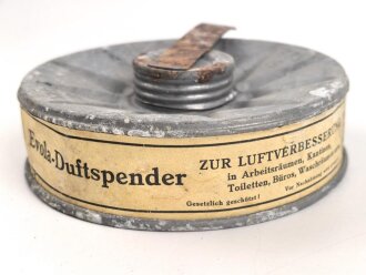 "Evola Duftspender" aus Luftschutz Gasmaskenfilter, Nachkriegsfertigung "Schwerter zu Pflugscharen"