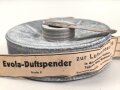 "Evola Duftspender" aus Luftschutz Gasmaskenfilter, Nachkriegsfertigung "Schwerter zu Pflugscharen" Banderole lose beiliegend