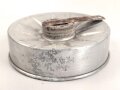 "Evola Duftspender" aus Luftschutz Gasmaskenfilter, Nachkriegsfertigung "Schwerter zu Pflugscharen" Aluminium